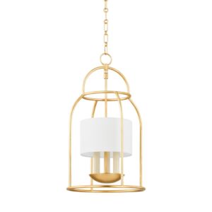 Delia  Lantern in Vintage Gold Leaf by Mitzi