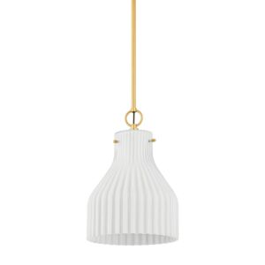 Corinthia  Pendant in Aged Brass by Mitzi