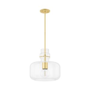 Lumi  Pendant in Aged Brass by Mitzi