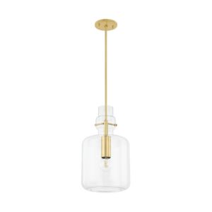 Lumi  Pendant in Aged Brass by Mitzi