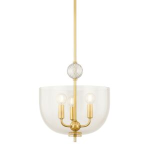 Arianne  Lantern in Aged Brass by Mitzi