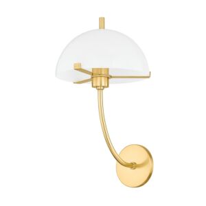 Atala  Wall Sconce in Aged Brass by Mitzi