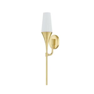 Luisa  Wall Sconce in Aged Brass by Mitzi