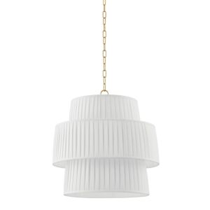 Rya  Pendant in Aged Brass by Mitzi