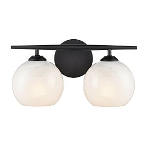 Kimorra  Bathroom Vanity Light in Matte Black by Millennium