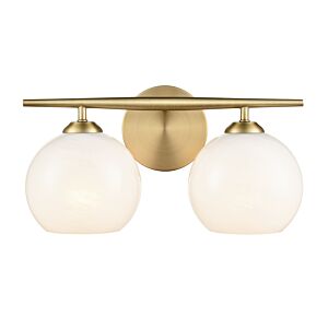 Kimorra  Bathroom Vanity Light in Vintage Brass by Millennium