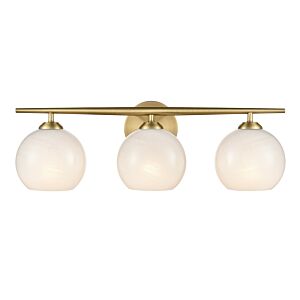 Kimorra  Bathroom Vanity Light in Vintage Brass by Millennium