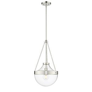 Clarra  Pendant in Polished Nickel by Millennium