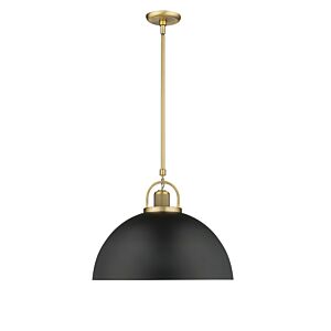 Artistan  Pendant in Vintage Brass Matte Black by Millennium