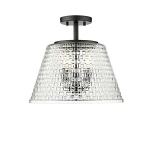 Saben  Semi Flush Mount in Matte Black by Millennium