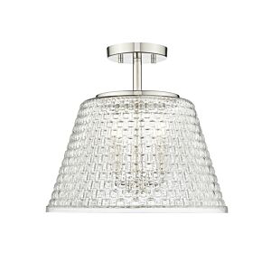 Saben  Semi Flush Mount in Polished Nickel by Millennium