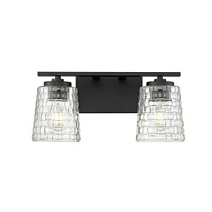 Saben  Bathroom Vanity Light in Matte Black by Millennium