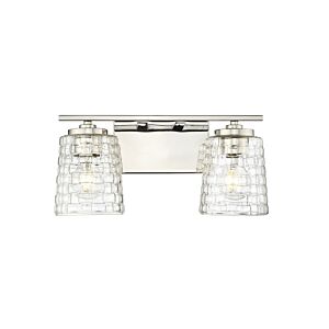 Saben  Bathroom Vanity Light in Polished Nickel by Millennium