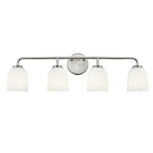 Norah  Bathroom Vanity Light in Brushed Nickel by Millennium