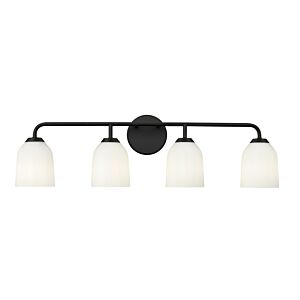 Norah  Bathroom Vanity Light in Matte Black by Millennium