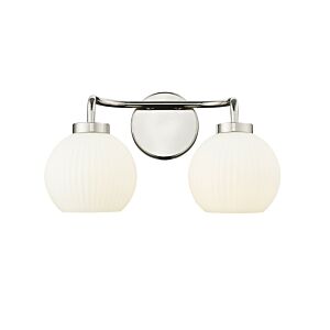 Oprah  Bathroom Vanity Light in Polished Nickel by Millennium