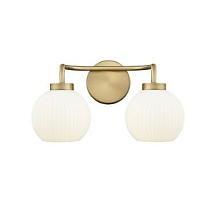 Oprah  Bathroom Vanity Light in Vintage Brass by Millennium