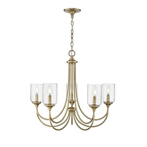 Waddingham  Chandelier in Vintage Brass by Millennium