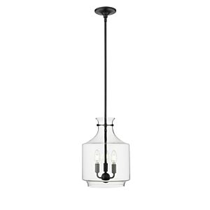 Mahannah  Pendant in Matte Black by Millennium