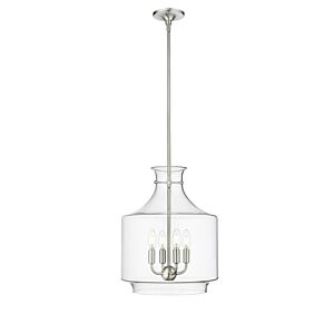 Mahannah  Pendant in Brushed Nickel by Millennium