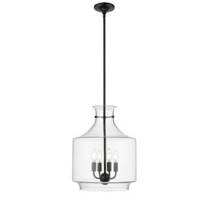 Mahannah  Pendant in Matte Black by Millennium