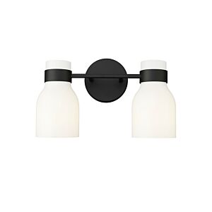 Corella  Bathroom Vanity Light in Matte Black by Millennium