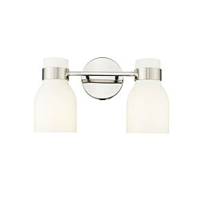 Corella  Bathroom Vanity Light in Polished Nickel by Millennium