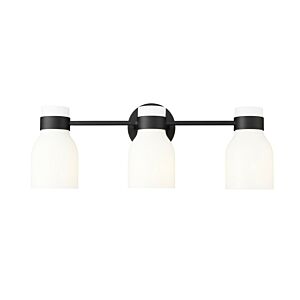 Corella  Bathroom Vanity Light in Matte Black by Millennium