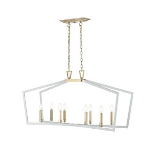 Lizabeth  Pendant in Matte White Modern Gold by Millennium