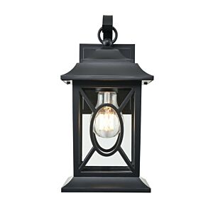 Allbert  Outdoor Lantern in Powder Coated Black by Millennium