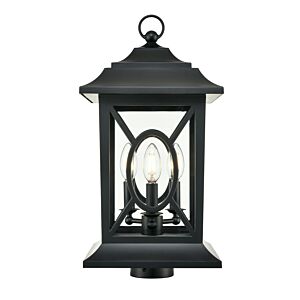 Allbert  Outdoor Lantern in Powder Coated Black by Millennium