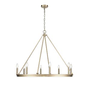 Carruth  Chandelier in Modern Gold by Millennium