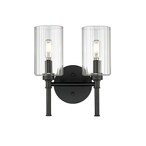 Chastine  Bathroom Vanity Light in Matte Black by Millennium