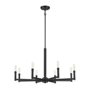 Daxley  Chandelier in Matte Black by Millennium