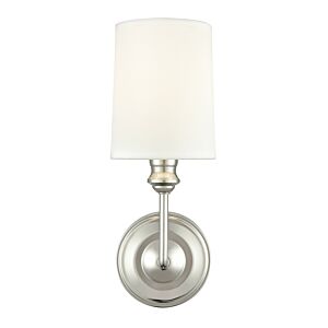 Leena  Wall Sconce in Polished Nickel by Millennium