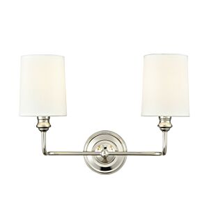 Leena  Bathroom Vanity Light in Polished Nickel by Millennium