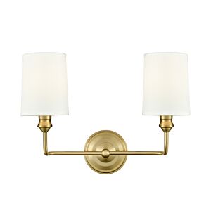 Leena  Bathroom Vanity Light in Vintage Brass by Millennium