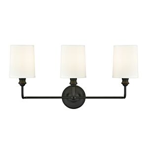 Leena  Bathroom Vanity Light in Matte Black by Millennium