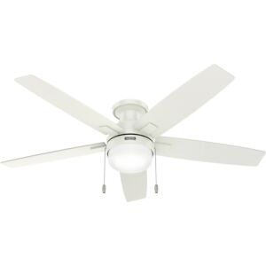 Anisten 52"Ceiling Fan in Fresh White by Hunter