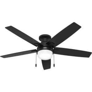 Anisten 52"Ceiling Fan in Matte Black by Hunter