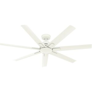 Downtown 60"Ceiling Fan in Matte White by Hunter