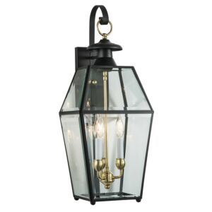 Olde Colony  Outdoor Wall Sconce in Black by ELK Home