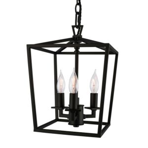 Cage  Pendant in Matte Black by ELK Home