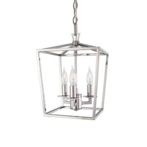 Cage  Pendant in Polished Nickel by ELK Home