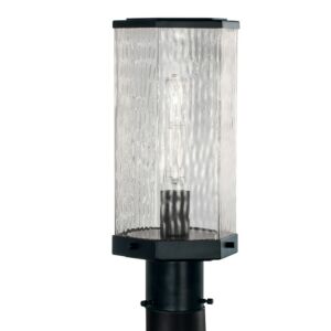 Polygon  Outdoor Post Lantern in Matte Black by ELK Home