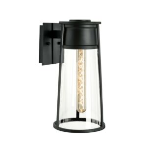 Cone  Outdoor Wall Sconce in Matte Black by ELK Home