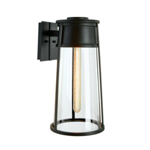 Cone  Outdoor Wall Sconce in Matte Black by ELK Home