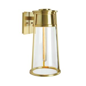 Cone  Outdoor Wall Sconce in Satin Brass by ELK Home