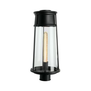 Cone  Outdoor Post Lantern in Matte Black by ELK Home