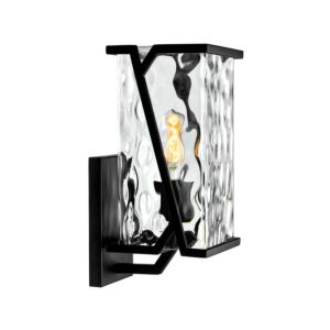 Waterfall  Outdoor Wall Sconce in Matte Black by ELK Home